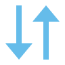 up and down arrows