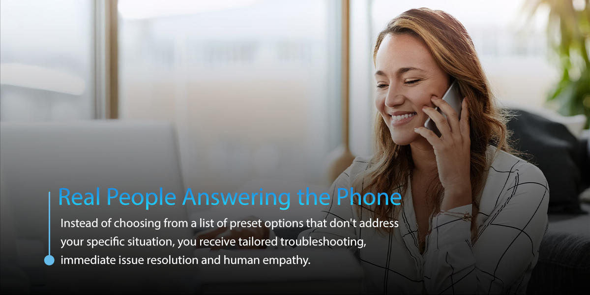Real people Answering the Phone