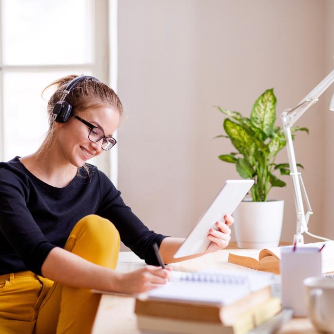 Woman working