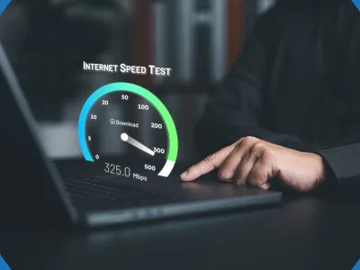 internet speed test with download speed in Mbps
