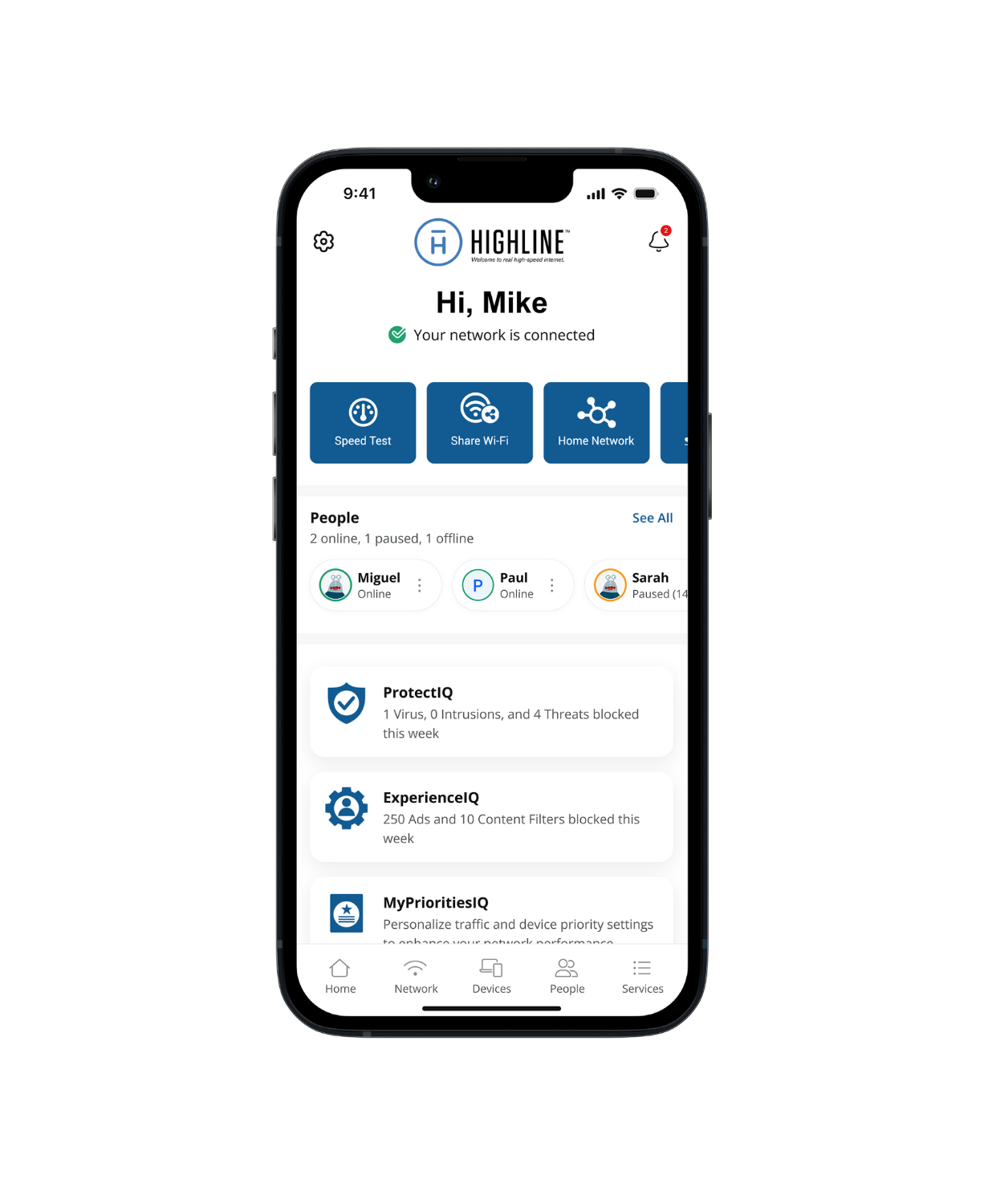 New Highline App Screenshot